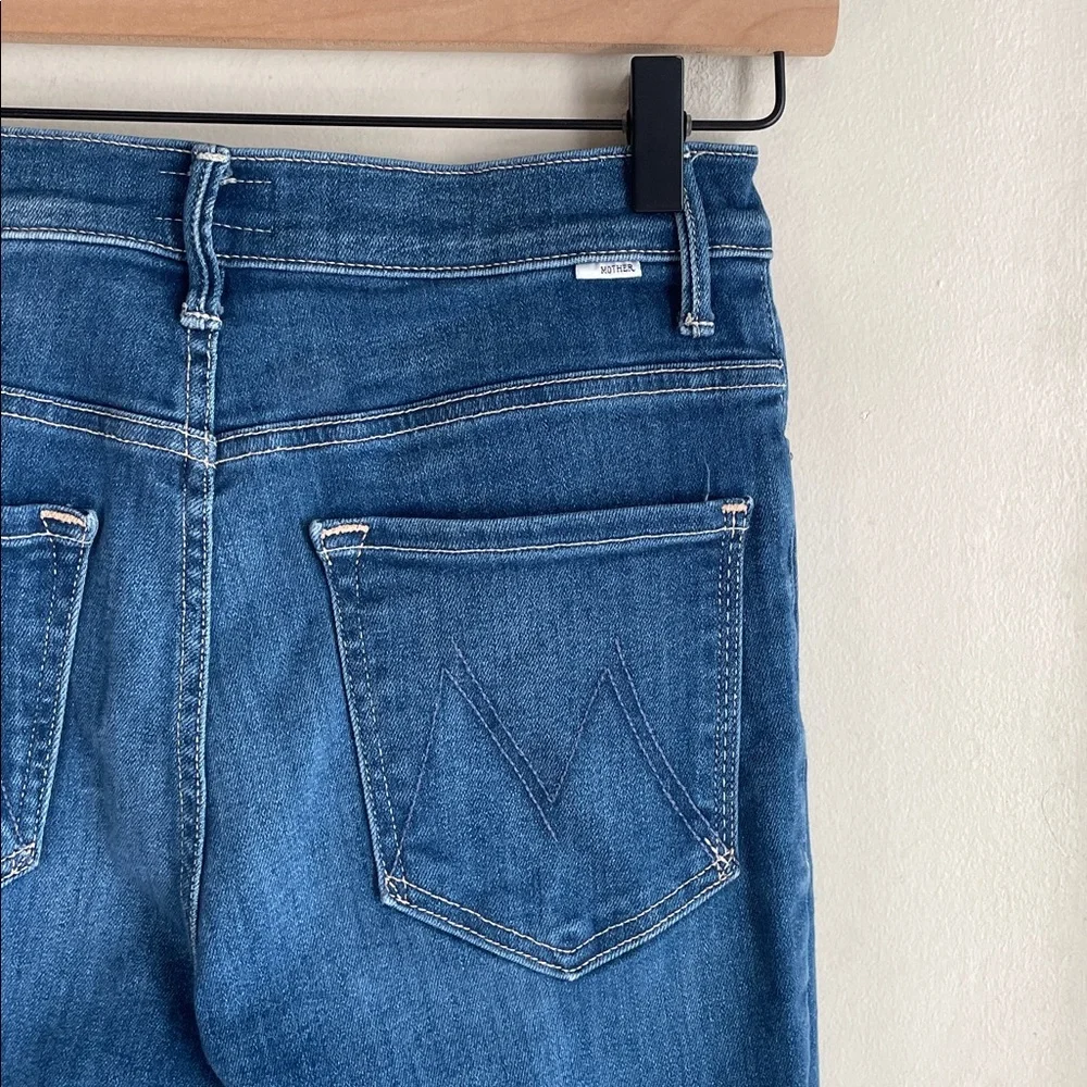 Mother The Swooner Ankle Fray Jeans in Taxi